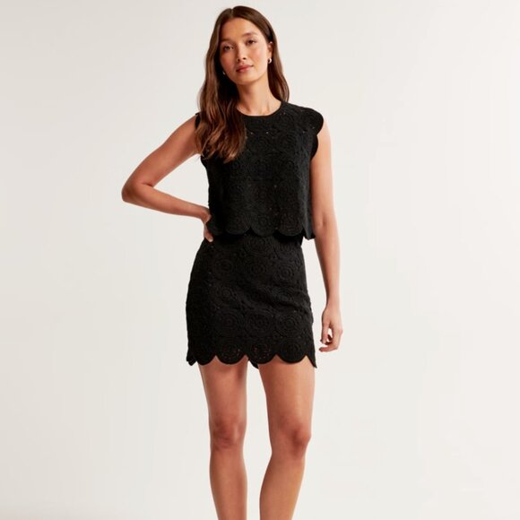 Abercrombie & Fitch Crochet Mosaic Tile Skirt - Picture 1 of 7